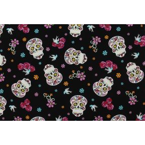 Day of the Dead with Glitter Black Multi DT-5195-7C-1