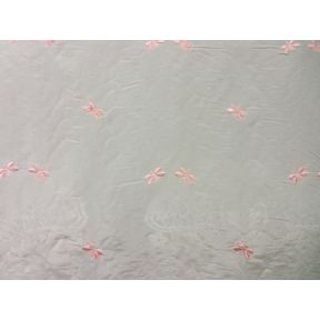 EL-2766 White-Taffeta Pink Butterfly