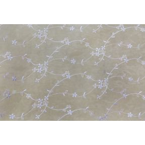 Embroidered Sheer Metallic Purple 1177
