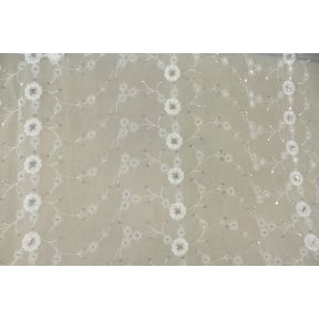 Embroidered Tulle #25 Baby Blue