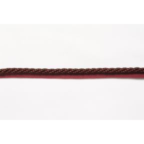 Cord with Lip 8MM Burgundy Mix