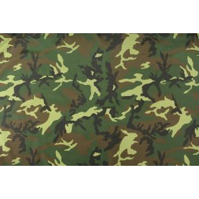 Camouflage Army Green on Canvas