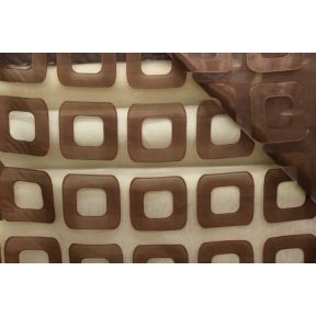 Florence 24 Chocolate Square Sheer 114 Inch