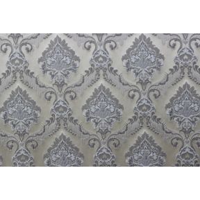 Alexandra Puffed Damask Silver