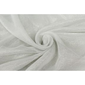 Lame 110" Wide Sheer White