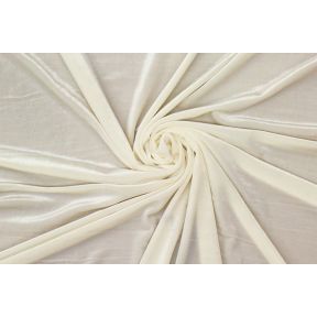 Stretch Velvet Ivory