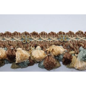 Venice Tassel Trim 8225 Taupe Blue