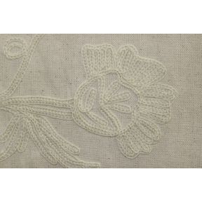 Crewel on Cotton K-2 White