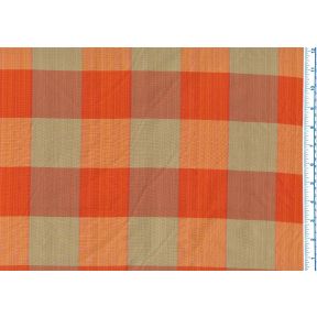 Taffeta Strea Check Red/Taupe Rep 5 Inches