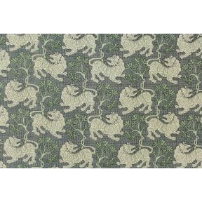 P Kaufmann Lion Dance Indigo Foo Dog on Tile
