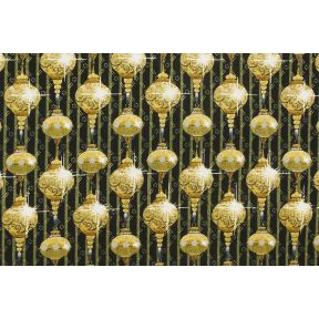 Quilting Treasures Golden Holiday Black/Gold