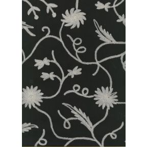Crewel on Cotton CWE-STRT-BLW Black White