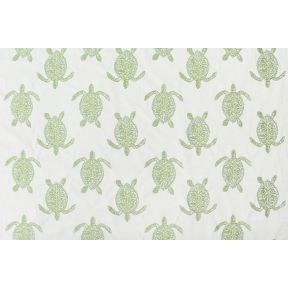 Turtle Tango Embroidery on Green 294 GSM
