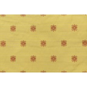 Gingham with Red Embroidery
