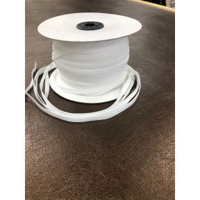 1/8" Elastic in white