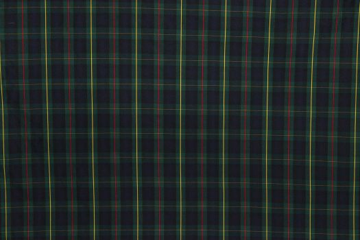 Heavy Tartan Plaid Uniform Apparel Flannel Fabric / Green/Navy