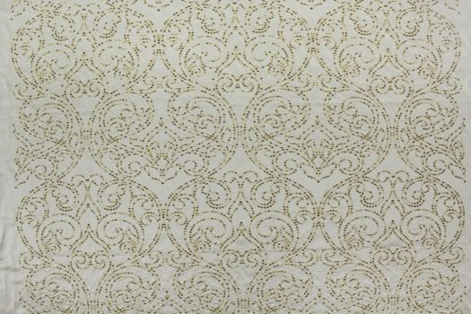 Serenity B Embroidered Damask Gold