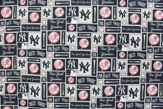 100% Cotton Fabric by the Half Yard New York Mets BTHY