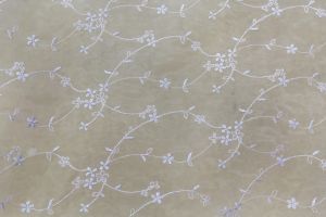 Embroidered Sheer Metallic Purple 1177
