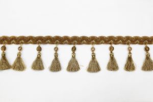 Tassel Fringe on Gimp Gold