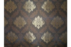 Tessuto Stralys Damask Brown