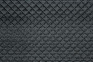 Quilted Velvet Diamond Noir