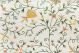 Crewel Embroidered Fabric TK-421 White