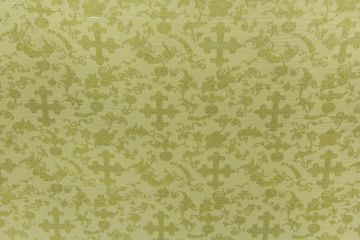 Metallic with Cross Ivory/Gold