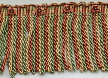 Bullion 6 in Fringe with Rose