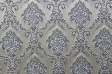 Alexandra Puffed Damask Silver