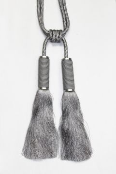 Oval Tassel Silver