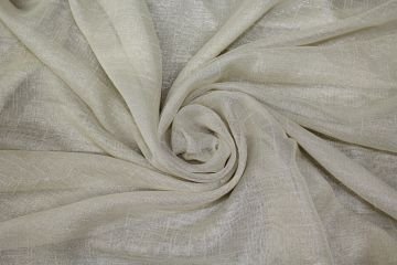 Lame 110" Wide Sheer Ivory