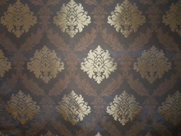 Tessuto Stralys Damask Brown