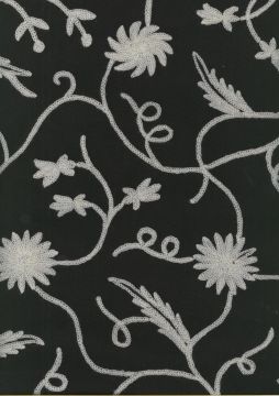 Crewel on Cotton CWE-STRT-BLW Black White