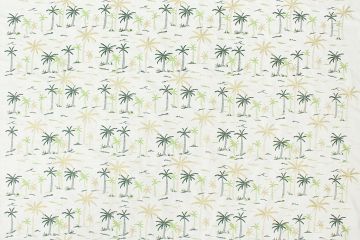 Maui Palm Embroidery Green