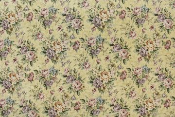 Chenille Flowers  Fabric
