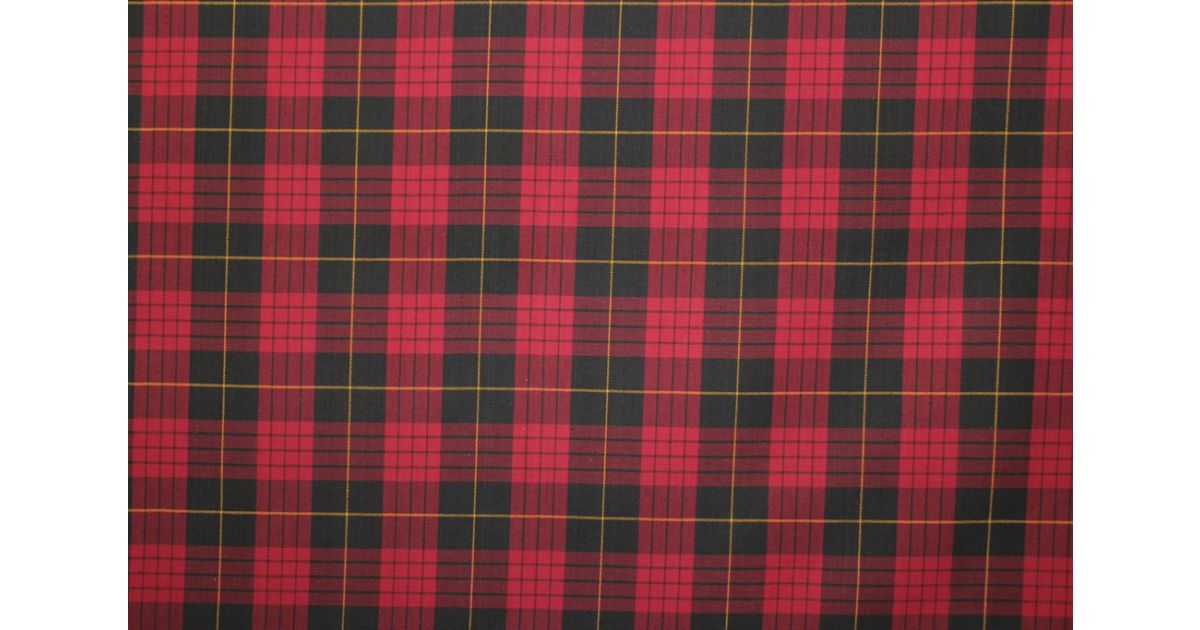 Red Plaid Fabric | Woven Plaid Fabric - The Fabric Mill