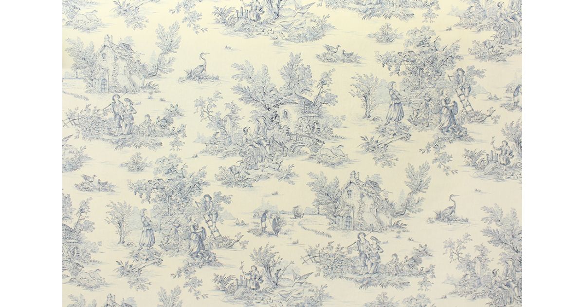 Covington HLPastrorale White/Blue 2 The Fabric Mill