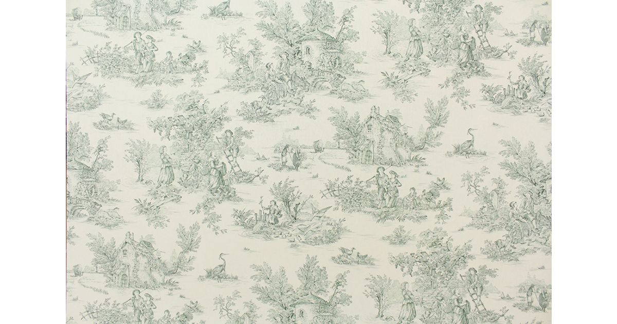 Covington HLPastorale White/Green 3 The Fabric Mill