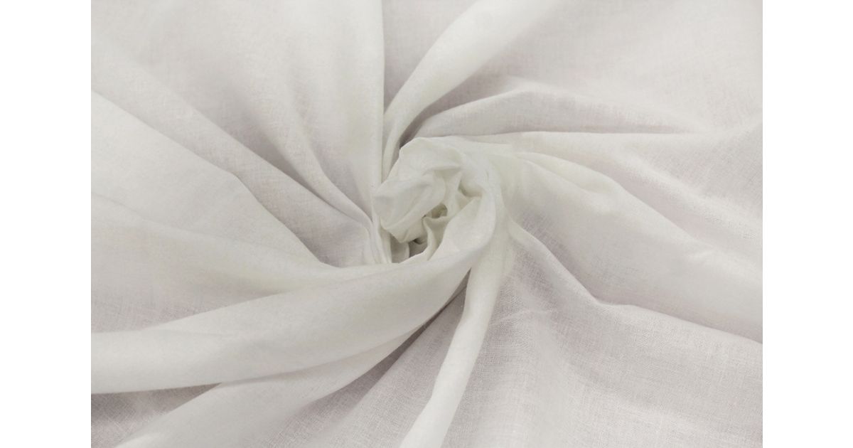 Cotton White Broadcloth 68 x 68 - The Fabric Mill