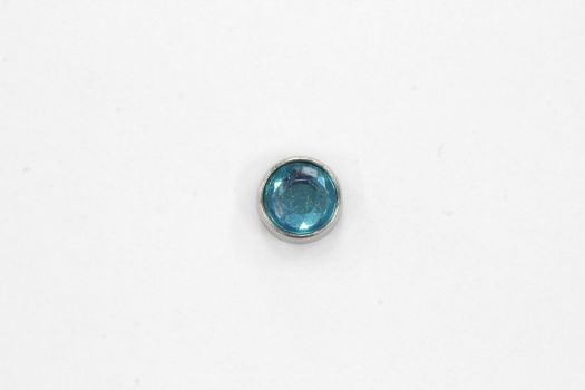 Rhinestonenail .5 Inch HXS-2345 01 Aquamarine  Fabric