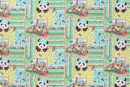 Bazooples Choo Choo Patch  Fabric