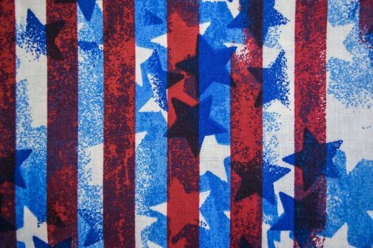 Patriotic Stars RWB  Fabric