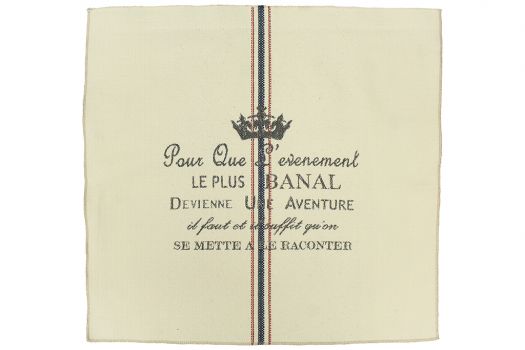 Pour Que L'evenement Sapphire - natural, red, black, navy  Fabric