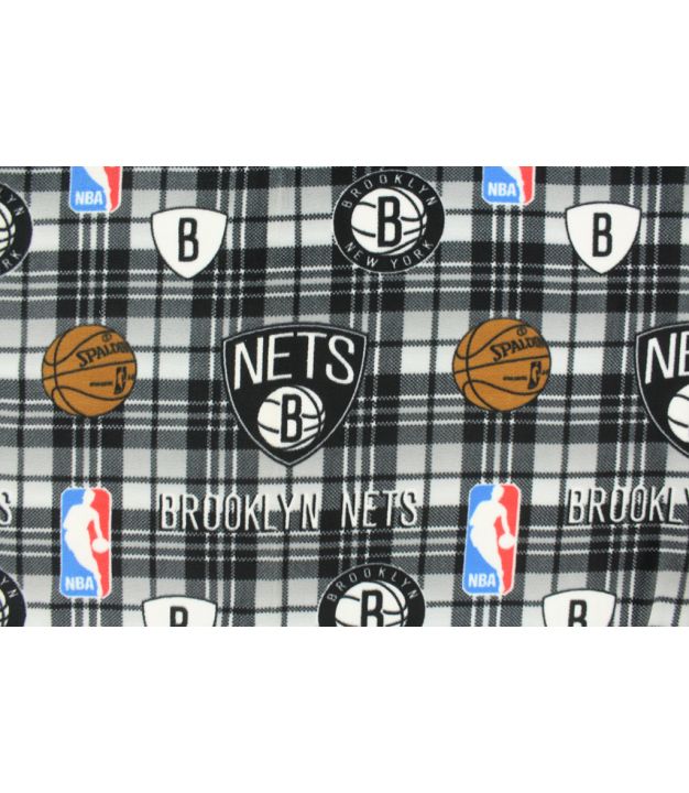 Brooklyn Nets Fleece Print Grey