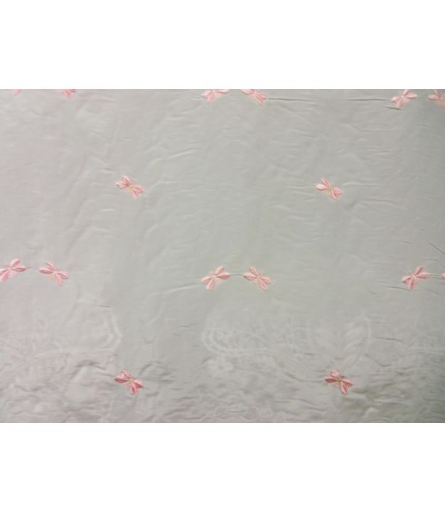 EL-2766 White-Taffeta Pink Butterfly