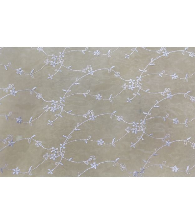 Embroidered Sheer Metallic Purple 1177