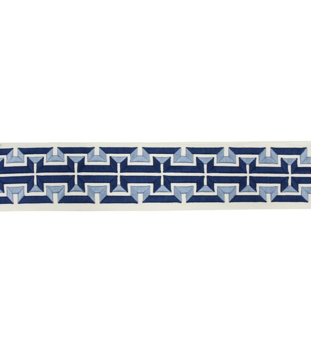 Pensri 4" Tape Ivory/Navy