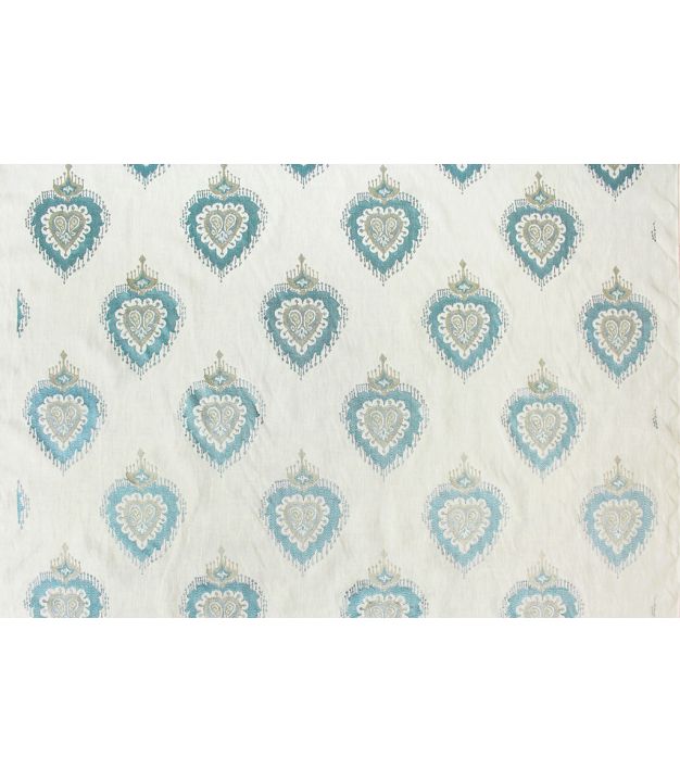 Max Ikat Ivory/Teal