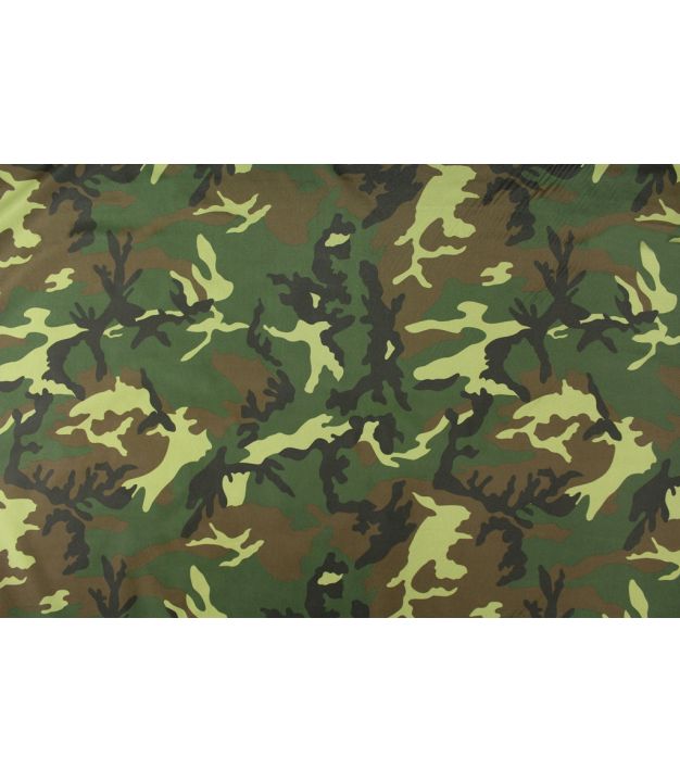 Camouflage Army Green on Canvas